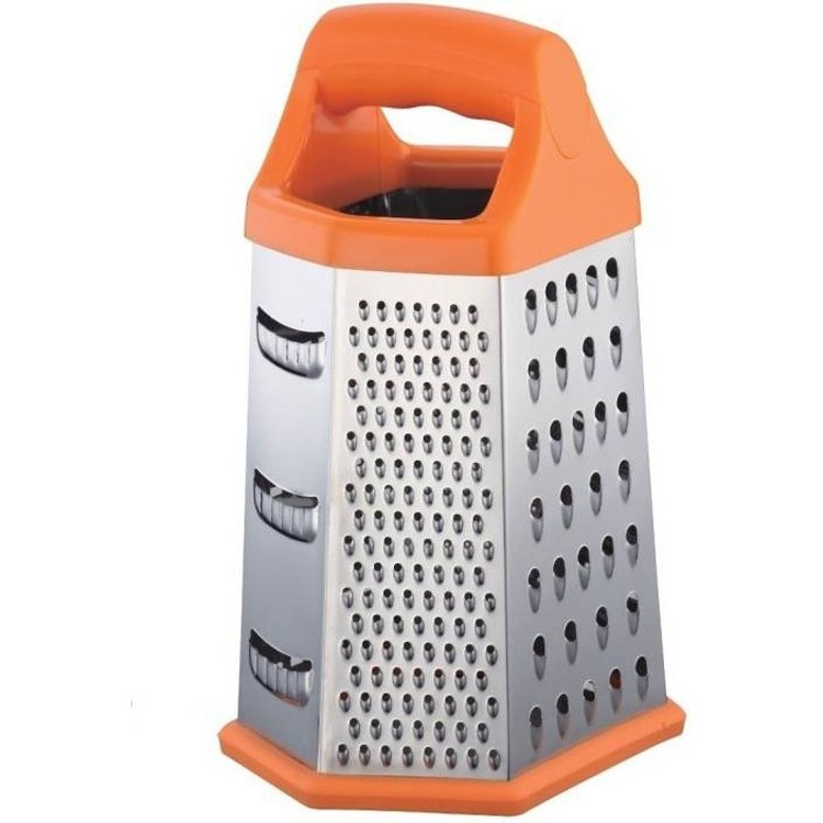 Box Graters For Kitchen 6 In 1 Side Multi-purpose Cheese and Veggie Cutter Stainless Steel Six Side Grater