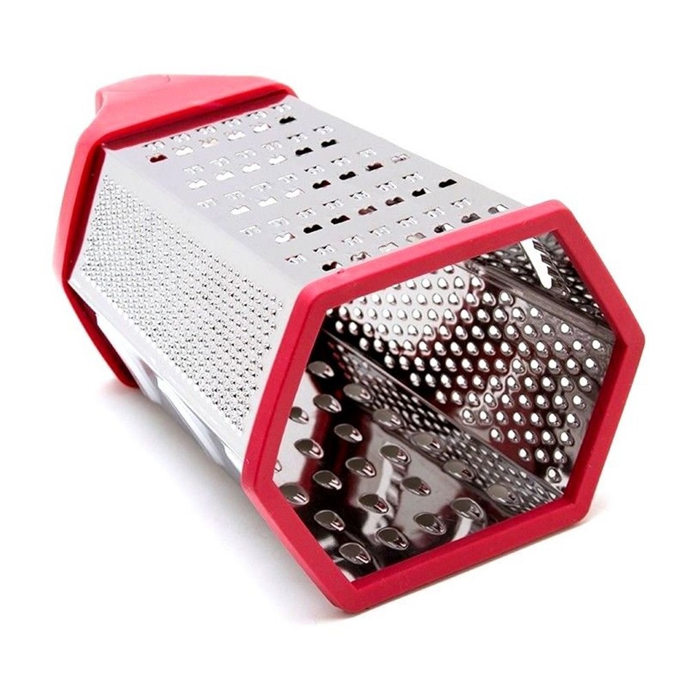 Professional Six-side Stainless Steel box grater for parmesan cheese vegetable