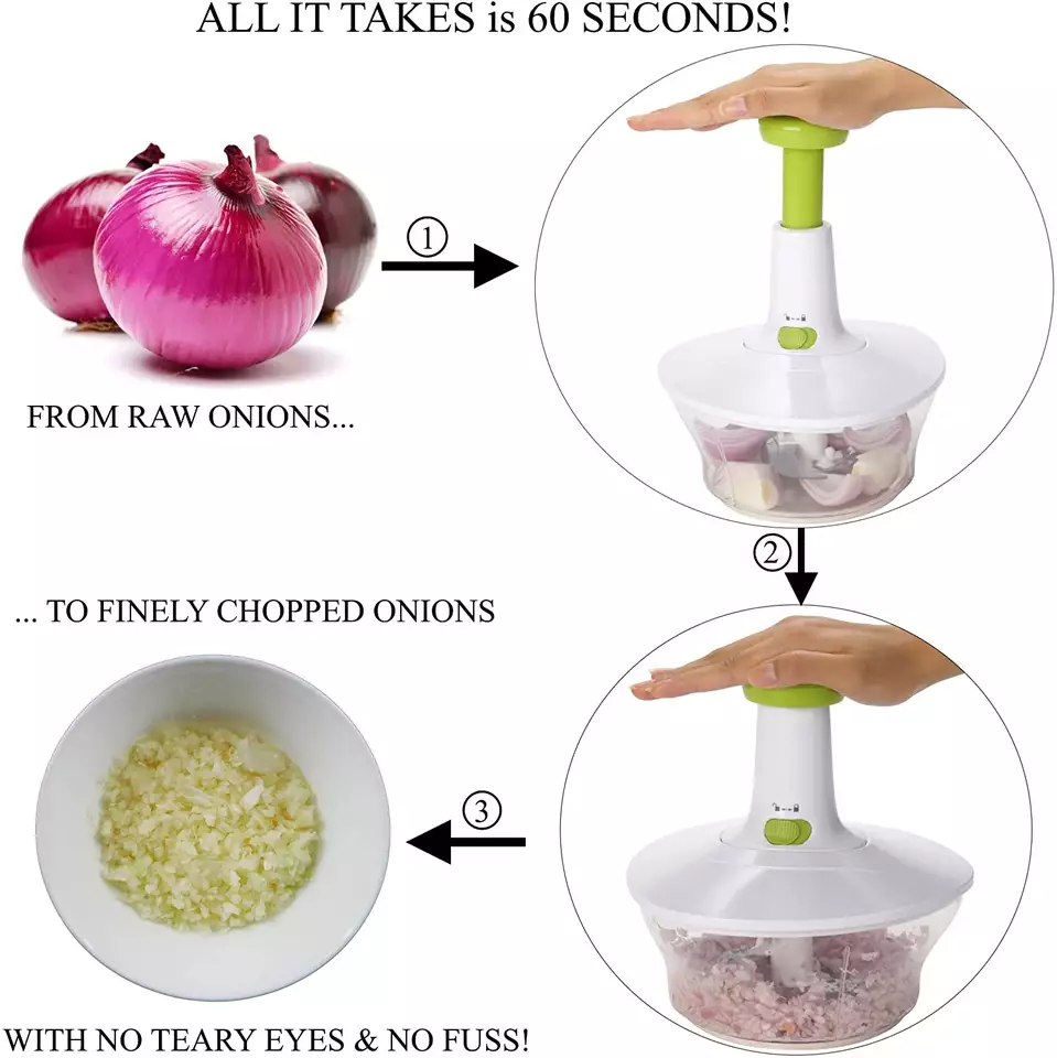 Multi  Functional Manual hand pressure type vegetable garlic chopper Hand Vegetable Press  Onion Chopper