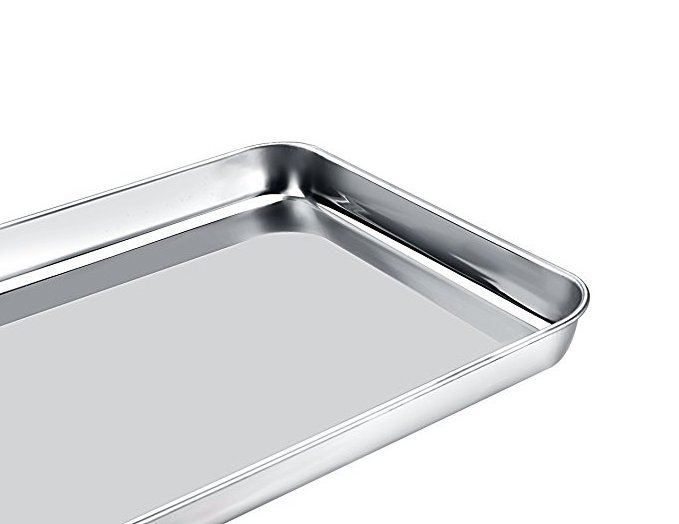 Non Toxic & Healthy Baking Sheet Set Stainless Steel Baking Tray