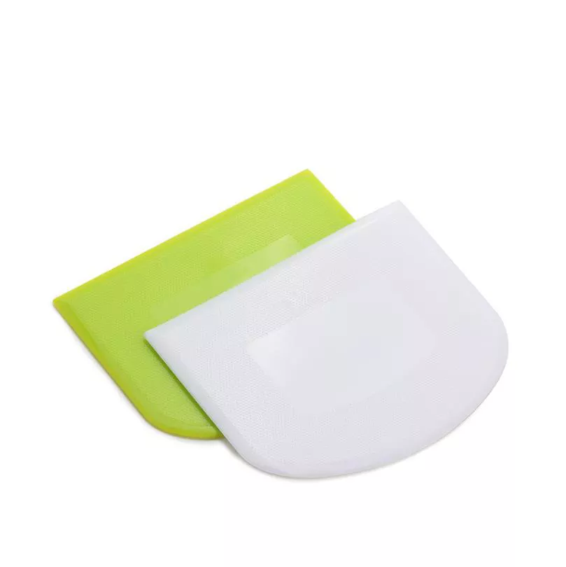 Amazon Hot-Selling Silicone Soft Dough Cutter High Quality Baking Pastry Tool Cake Cream Scraper Plastic Dough Scraper