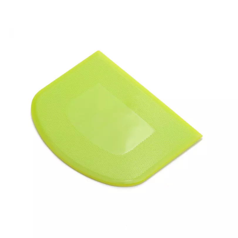 Amazon Hot-Selling Silicone Soft Dough Cutter High Quality Baking Pastry Tool Cake Cream Scraper Plastic Dough Scraper