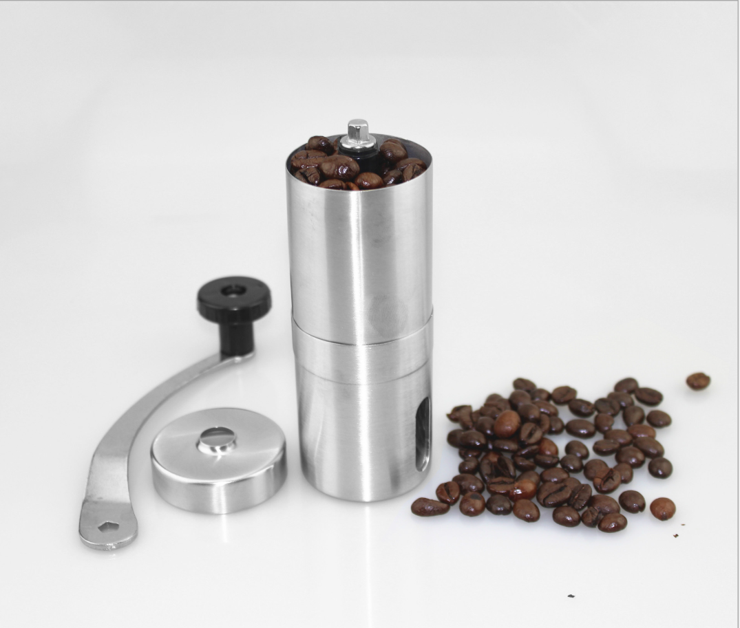 Portable conical burr hand bean grinder coffee stainless steel coffee mill manual  coffee grinder