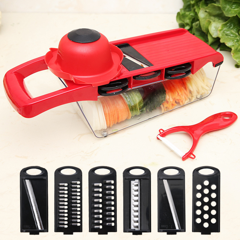 Mandoline 6 in 1 Multifunction cheese grater Potato slicer Onion chopper Vegetable slicer