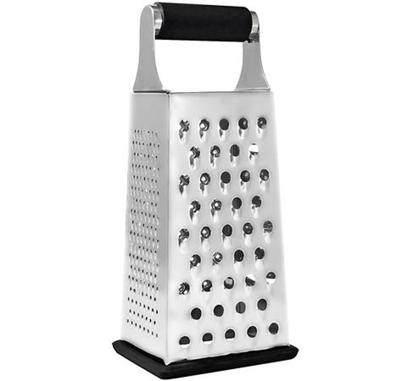 2021 wholesale in bulk stainless steel Non-slip bottom Four-side multipurpose box grater cheese shredder