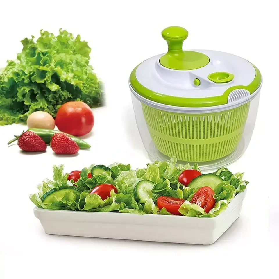 High Quality Hand Operated Large Salad Spinner Colander Vegetable Salad Spinner for Home Kitchen Vegetable Dryer Chopper