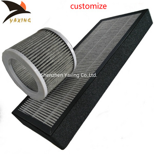 Custom cheap price cylindrical nonwoven carbon air filter for home, pleated activated carbon air filter cylinder cartridge