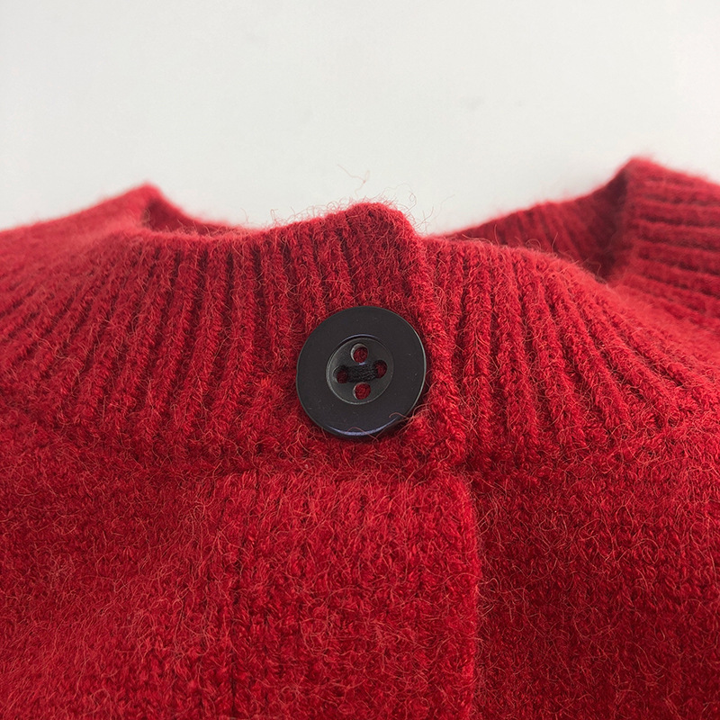 Children's Sweaters  2023 Winter Christmas Kids Red Cardigan