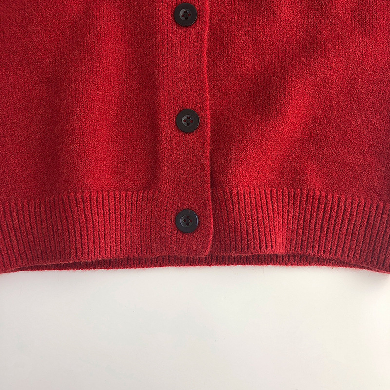 Children's Sweaters  2023 Winter Christmas Kids Red Cardigan