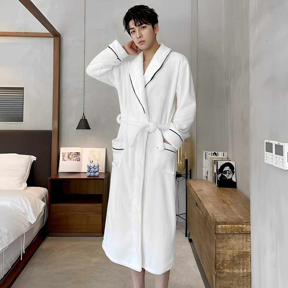 Wholesale Custom Logo Kimono 100% Egyptian Cotton Waffle Collection Linen Hotel Bathrobe For Hilton