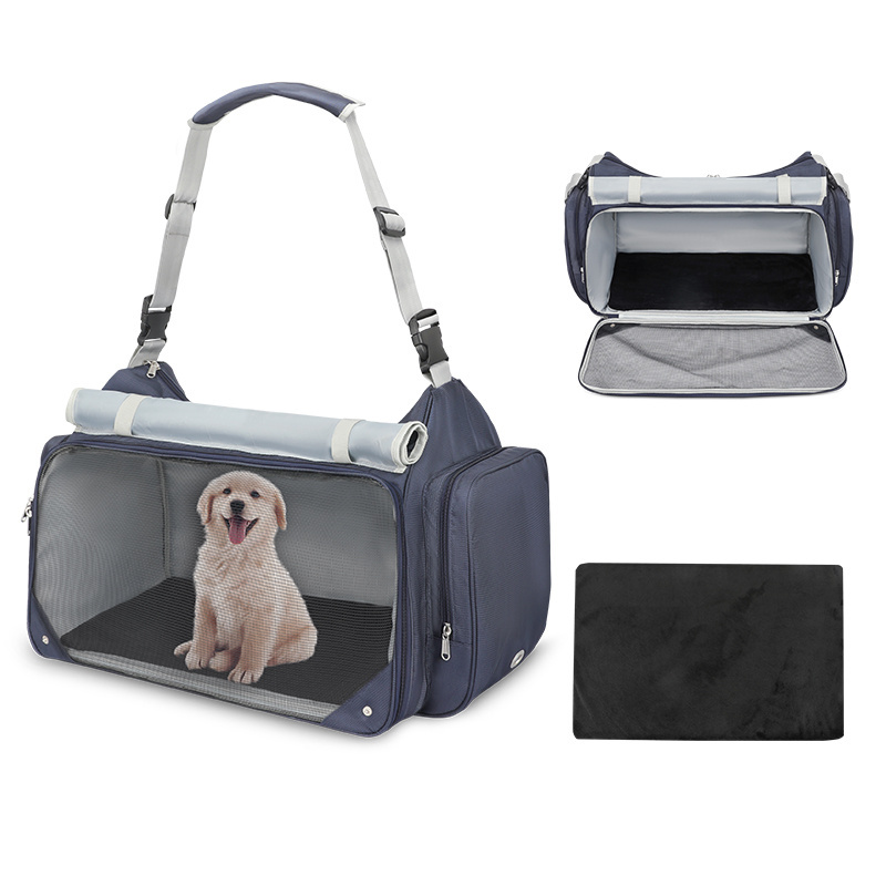 Outdoor Travel Shoulder Pet Bag Small Pets Crate Carrier Portable Folding Bag Dog Cat Puppy Small Animal Travel Cage