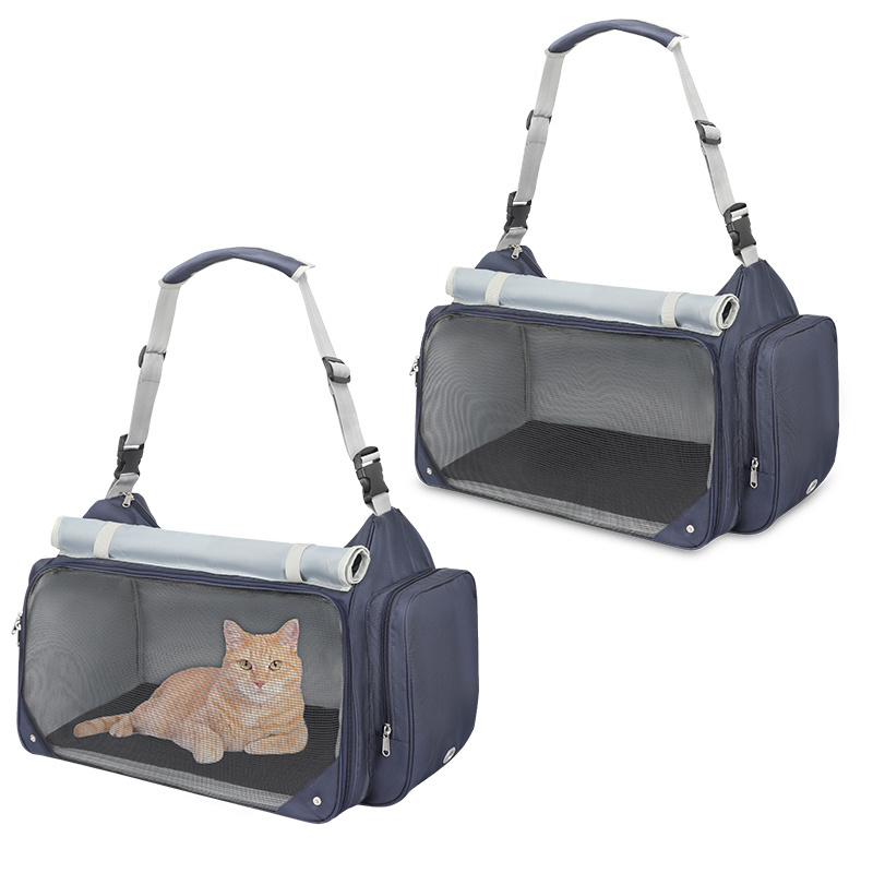 Outdoor Travel Shoulder Pet Bag Small Pets Crate Carrier Portable Folding Bag Dog Cat Puppy Small Animal Travel Cage