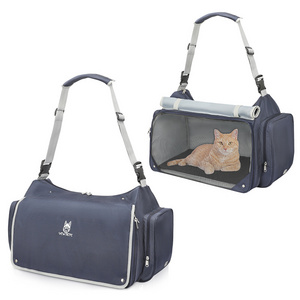 Outdoor Travel Shoulder Pet Bag Small Pets Crate Carrier Portable Folding Bag Dog Cat Puppy Small Animal Travel Cage