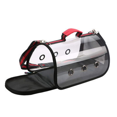 Custom Travel Airline Approved Clear Pet Shop Carry Bag Transparent Pet Carrier