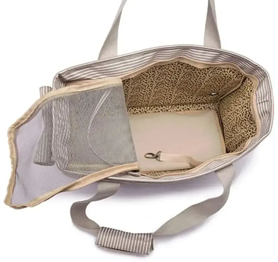 Ventilated Breathable Pet Travel Handbag Cat Sling Carrier with Adjustable Padded Shoulder Strap Small Dog Purse Carrier