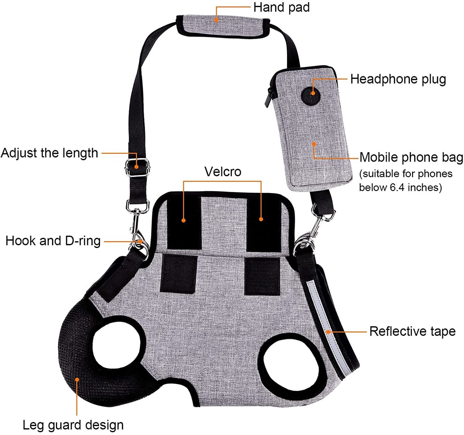 Lightweight Breathable Pet Cat Dog Carrier Travel Pet Cross-Body Bag Backpack Comfortable Pet Sling Carrier Lift Harness HOT