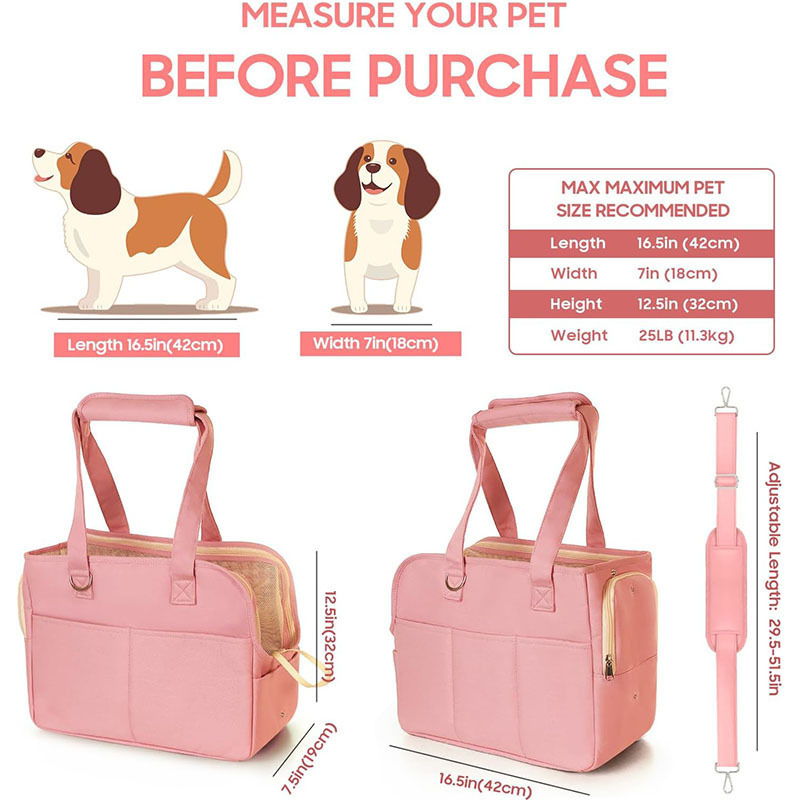 Custom Logo Portable Cross-body Pet Bag Fashion Shoulder Dog Satchel Outdoor Travel Pet Bag