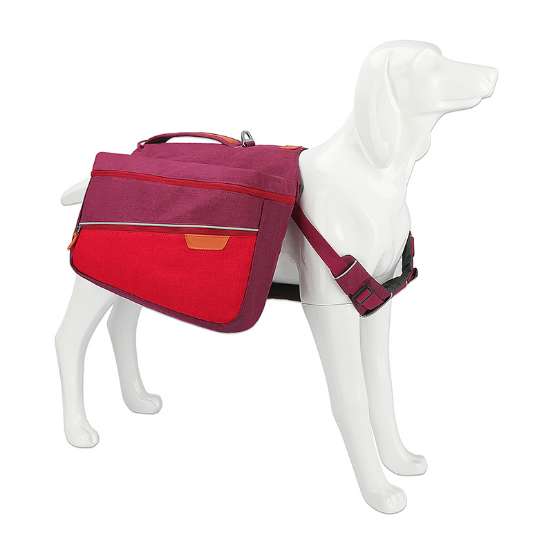 Dog Pack Hound Pet Travel Camping Hiking Backpack Saddle Bag Rucksack Dog Harness Carrier