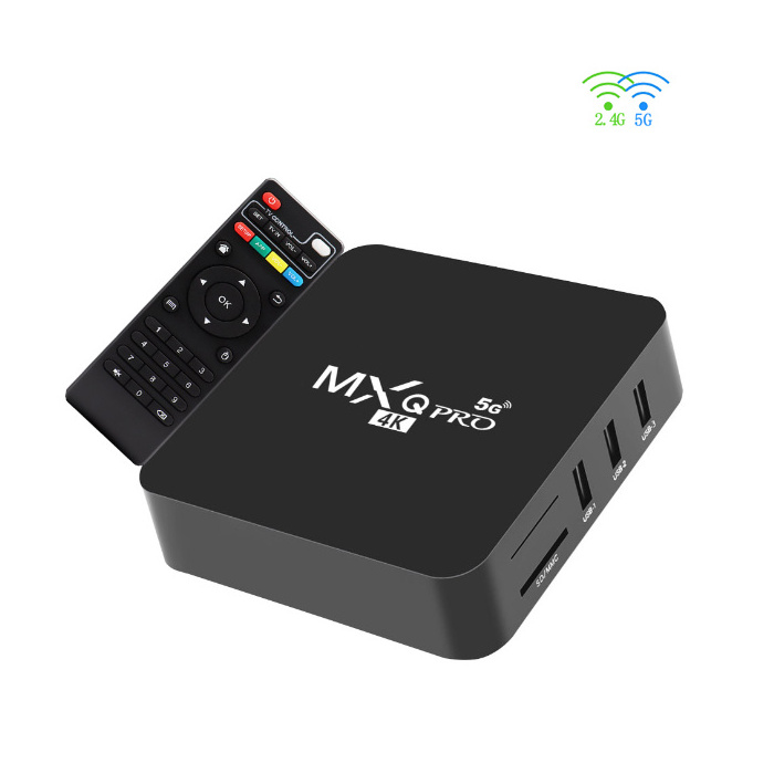 MXQPRO real memory 2+16GB  real dual band wifi 2.4GHZ+5GHZ Android TV Box Cheap MXQ-PRO Android 12 Set Top Box 4k Media Player