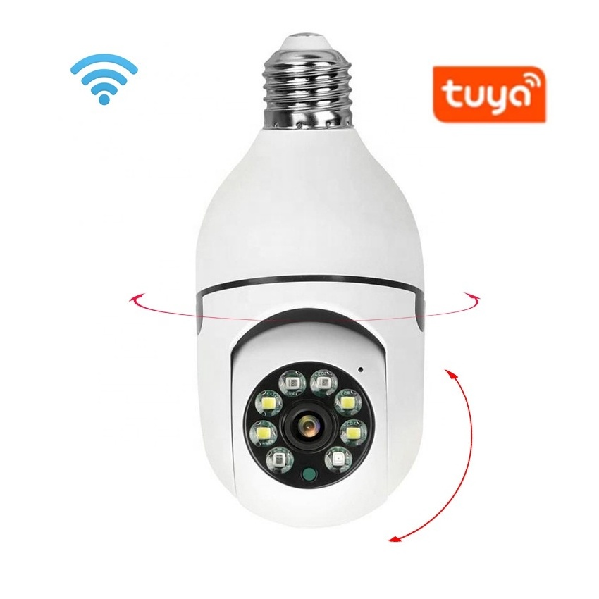 TUYA Amazon Hot Wireless E27 Light Bulb 1080P Security Camera 360Degree WiFi Smart Motion Detection Alarm Night Version 2.4/5GHZ