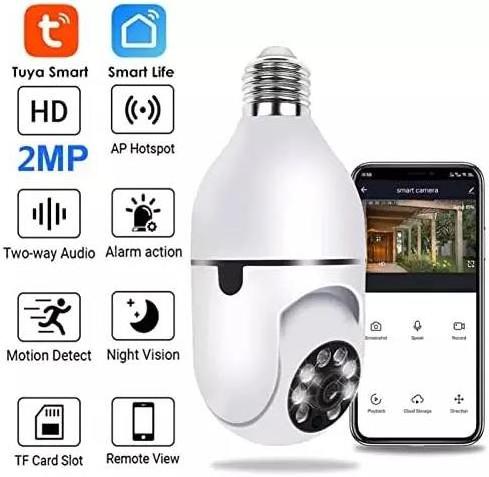 TUYA Amazon Hot Wireless E27 Light Bulb 1080P Security Camera 360Degree WiFi Smart Motion Detection Alarm Night Version 2.4/5GHZ