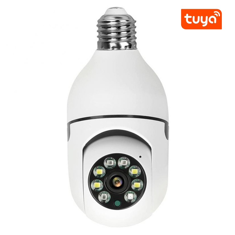 Bulb Camera Tuya smart life Night Vision WiFi dual band wifi 2.4GHZ 5GHZ Security IP Cam Human Tracking Video Surveillance