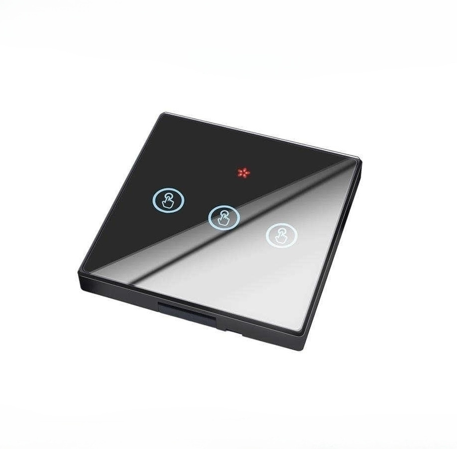 Smart Home 1 2 3 Gang Light Appliance RF 433Mhz Remote Control Glass Screen Wall Panel ASK Ev1257 Wireless Touch Switch