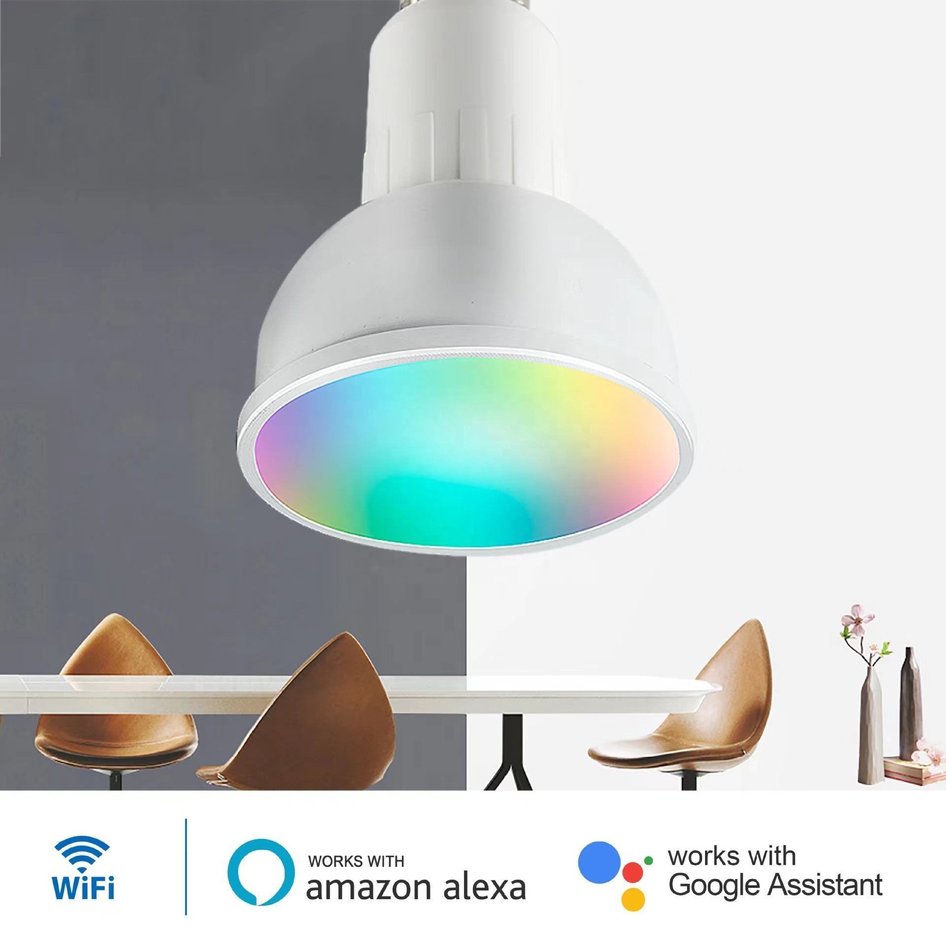 RGB C+W White 5W Dimmable Lamps Smart Life APP Control Light Tuya GU10 WIFI Smart LED Bulbs For Alexa Google Home