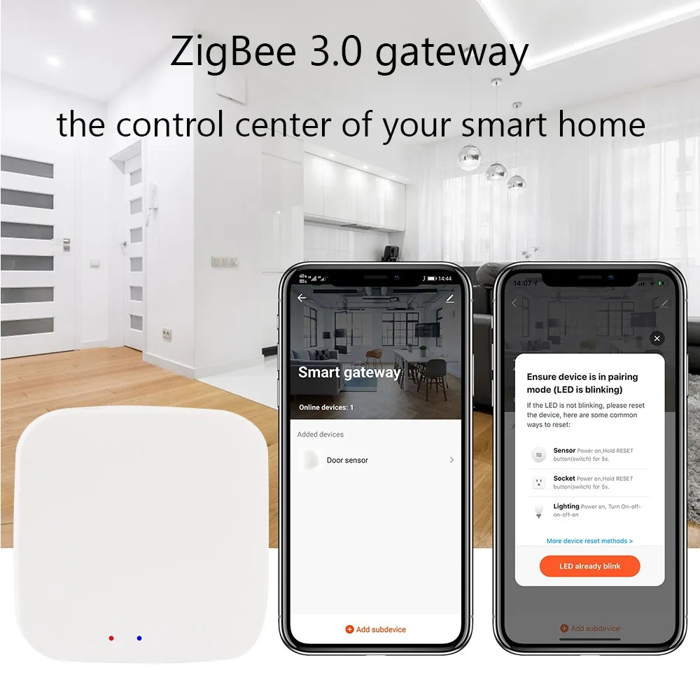 Tuya APP Remote Control Home Appliances ZigBee 3.0 Smart Living Gateway Wireless Hub