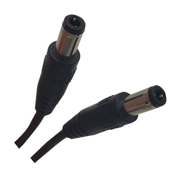 Custom DC wire 5.5*2.1mm nickel plated DC power cable 1 female to 2 female DC connector monitor wire