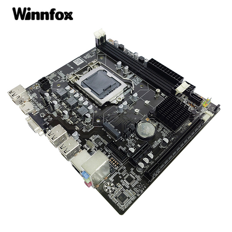 Winnfox H61 Mainboard LGA 1155 gaming i3 i5 i7 motherboard for computer PC H61 mother board