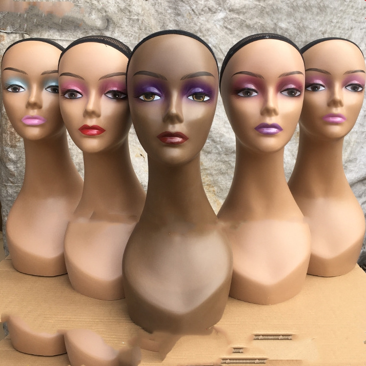 mannequin head brown skin cheap female mannequin head and shoulders mannequin head for makeup