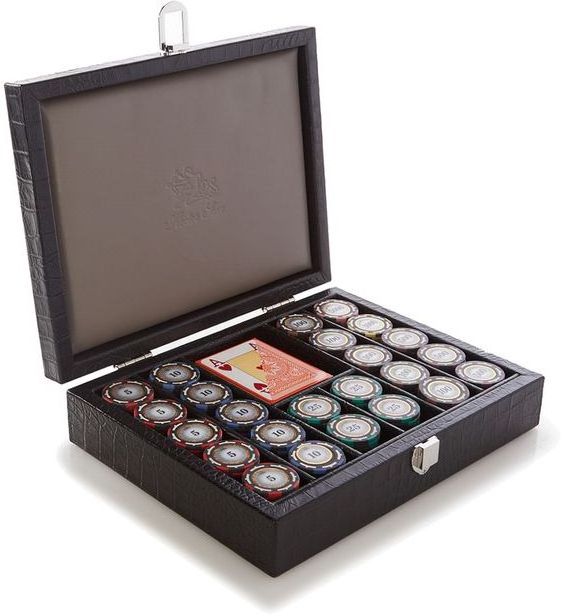 Customs Size Leather Gifts Dice Set Box Poker Chip Set Box Empty Leather Case