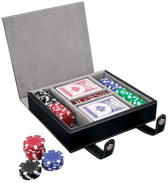 PU Leather Gifts Box Poker Chip Box Empty Leather Case Luxurious book style magnetic box for ball