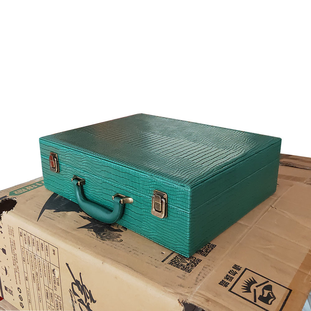 Customization high grade-setting leather crocodile pattern suitcase vintage leather suitcase