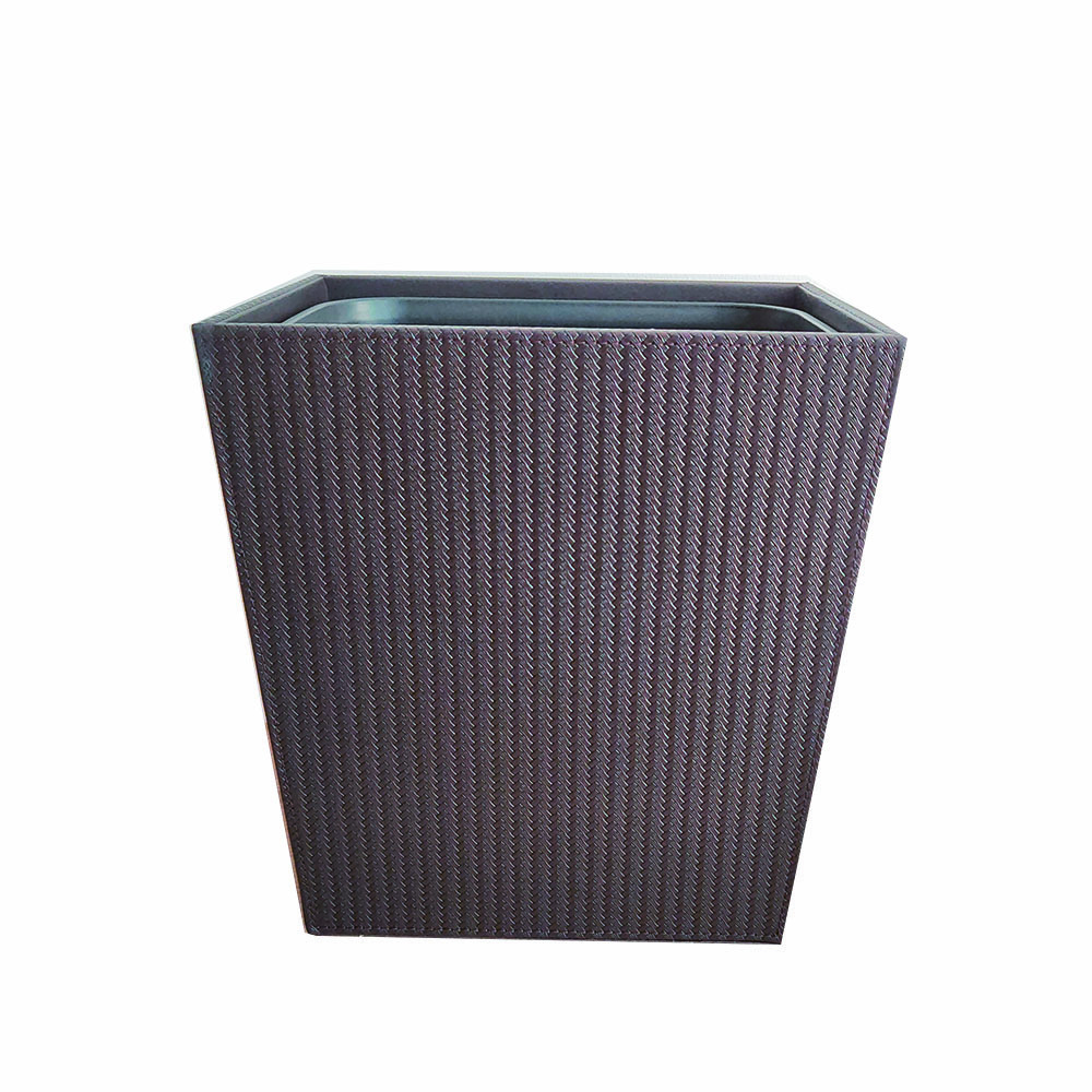 PU leather Luxury Style Commercial Office Home use Waste Bin Garbage Bin Trash Can