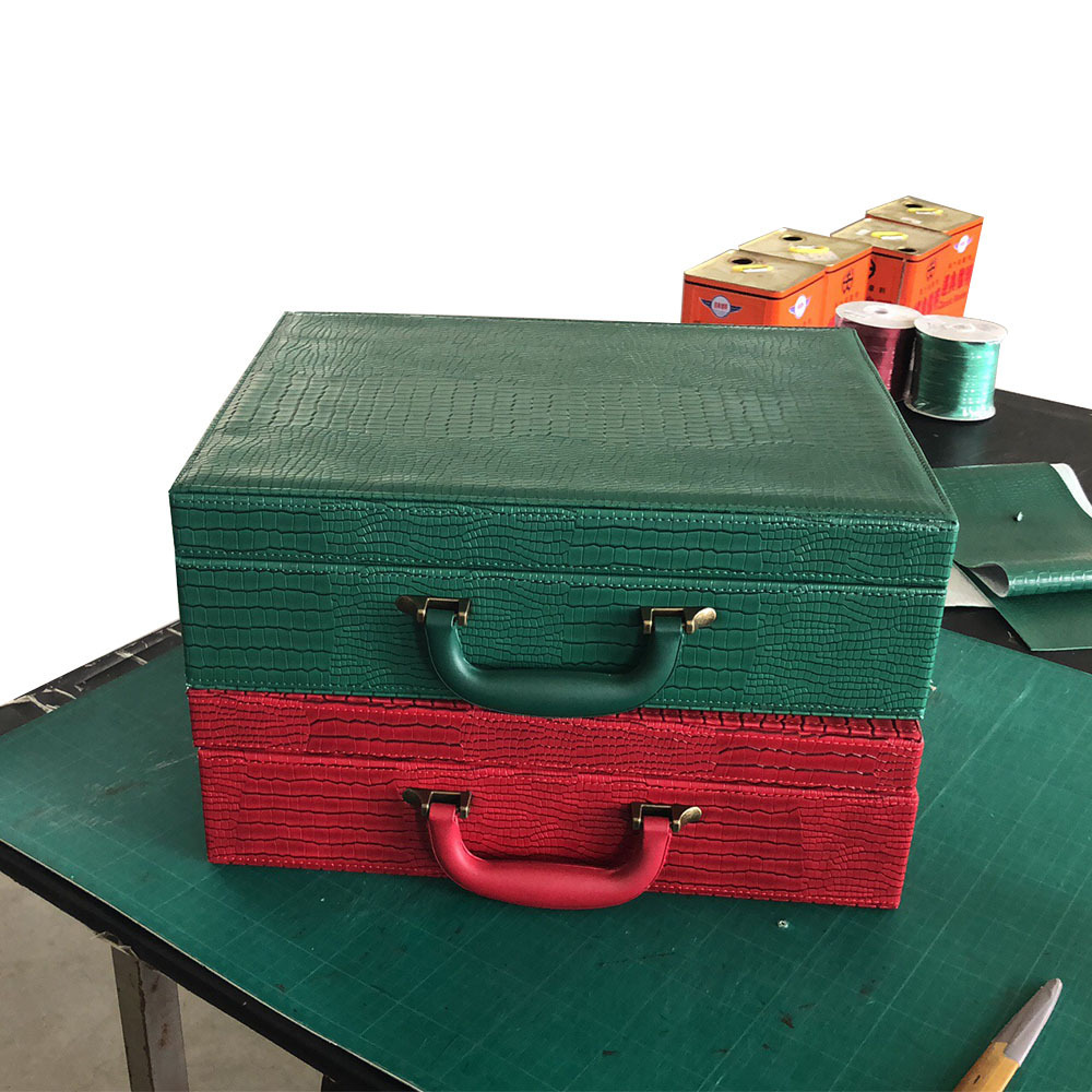 Customization high grade-setting leather crocodile pattern suitcase vintage leather suitcase