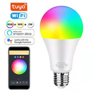 Amazon hot selling Smart led Wifi Bulb  RGB Compatible With Alexa and Google Assistant lighting rgb led bulb light