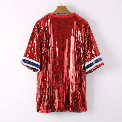 Ready TO Ship Baseball Fans Team Houston Jersey Sequin Dress Wholesale  Young Ladies Shirt Shiny Sequined Dresses Wholesale | BestSuppliers.com