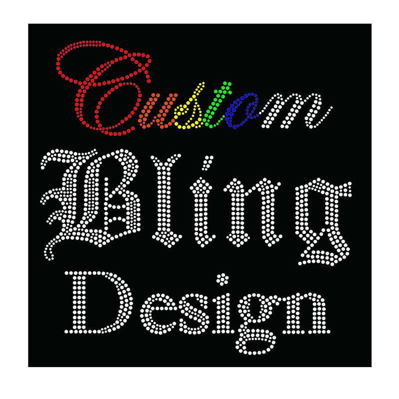 Manufactory Customized Bling Hotfix Crystal Rhinestone transfer Iron On Wholesale