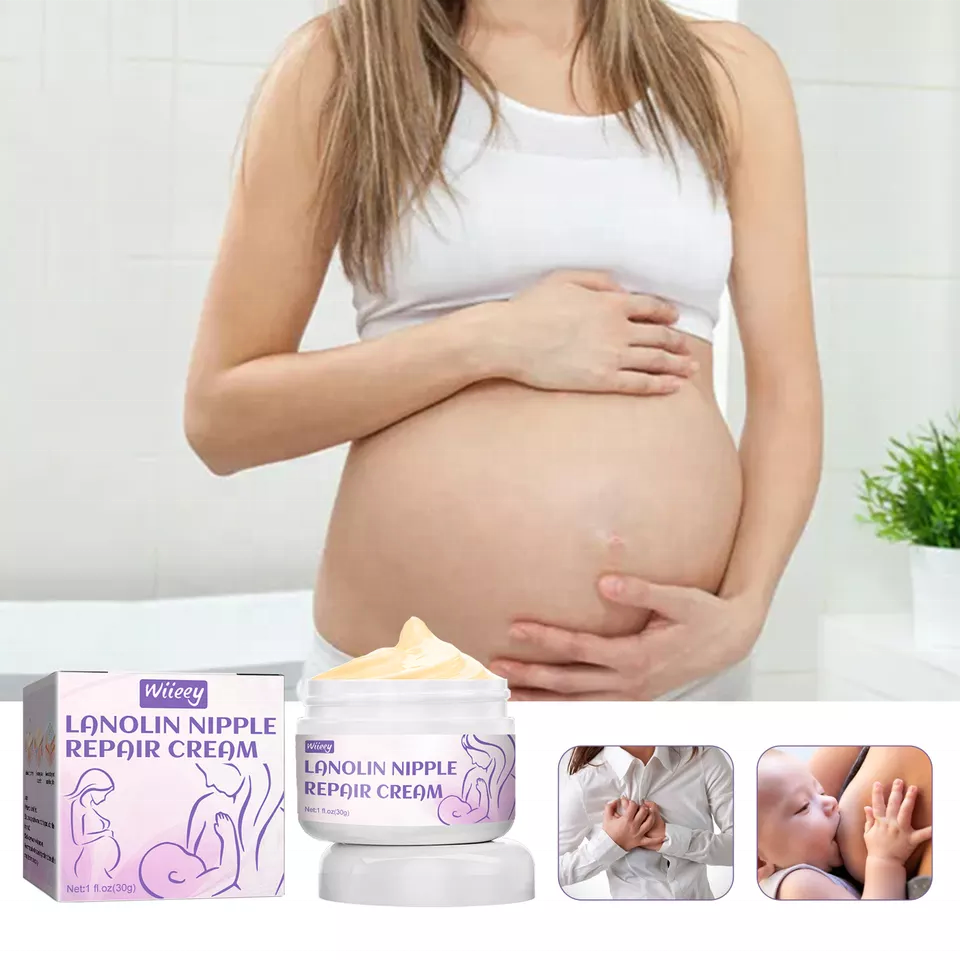 Private Label Deep Nourishing Soothing Pain Nipple Care Anti-Crack For Breastfeeding Lanolin Nipple Enhancement Cream