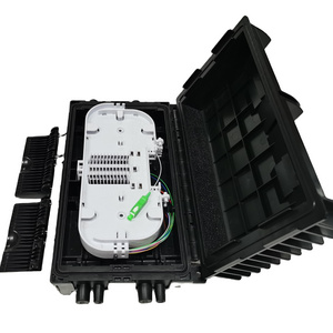 Fiber Optic Terminal Distribution Box 16 port ABS + UV Material 24 48 Cores Inline FTTH Drop Cable Type Splice Closures