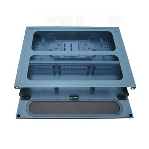 Data Center Fiber Cabinet 19 inch 2RU Front Panel 48 - 72 Port FDF ODF Optical Distribution Frame Rack Mount