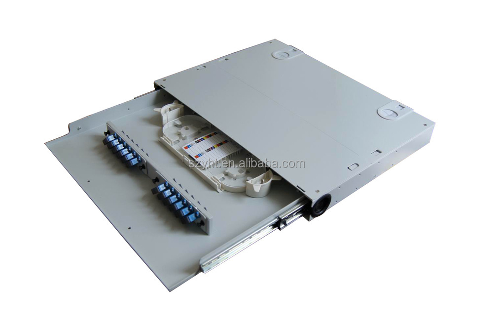 12 24 48 Port Sliding Out Fiber Optic Patch Panel 19