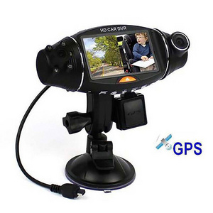 best selling full HD 2.7 gps tracker logger g-sensor dual camera car dvr