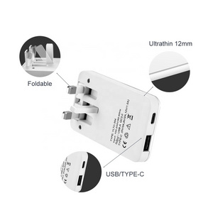 usb wall uk plug 20w fast type c charger usb quick charge 2 ports qc 3.0 pd cell mobile charger