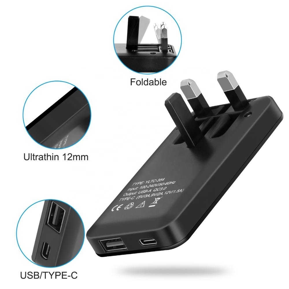 portable chargers for phones aesthetic ultra slim travel plug adapter suppliers in china for iphone charger  20w pd usb c wall