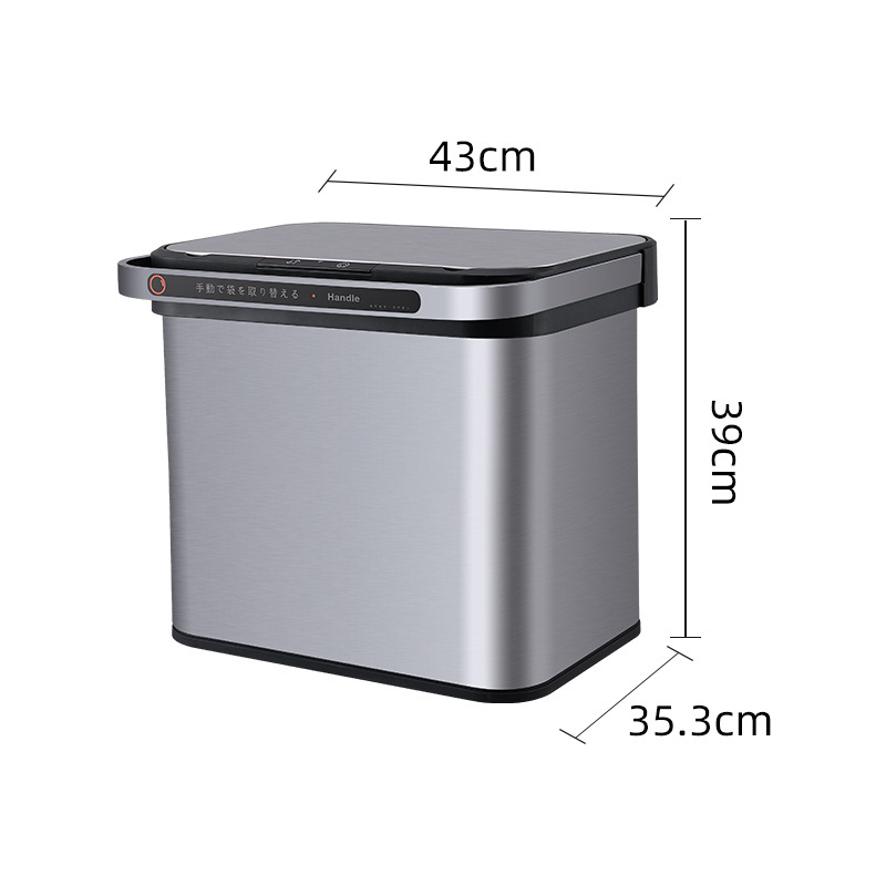 bathroom folding Classification hanging classified Metal Paper Waste Bin park trash can with lid intelligent trash bin