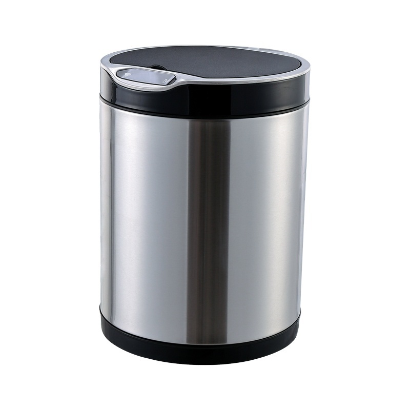 Guangdong Shake Lid Commercial Hotel Lobby Stainless Steel Recycle Garbage Waste Bin Trash Can With Lid