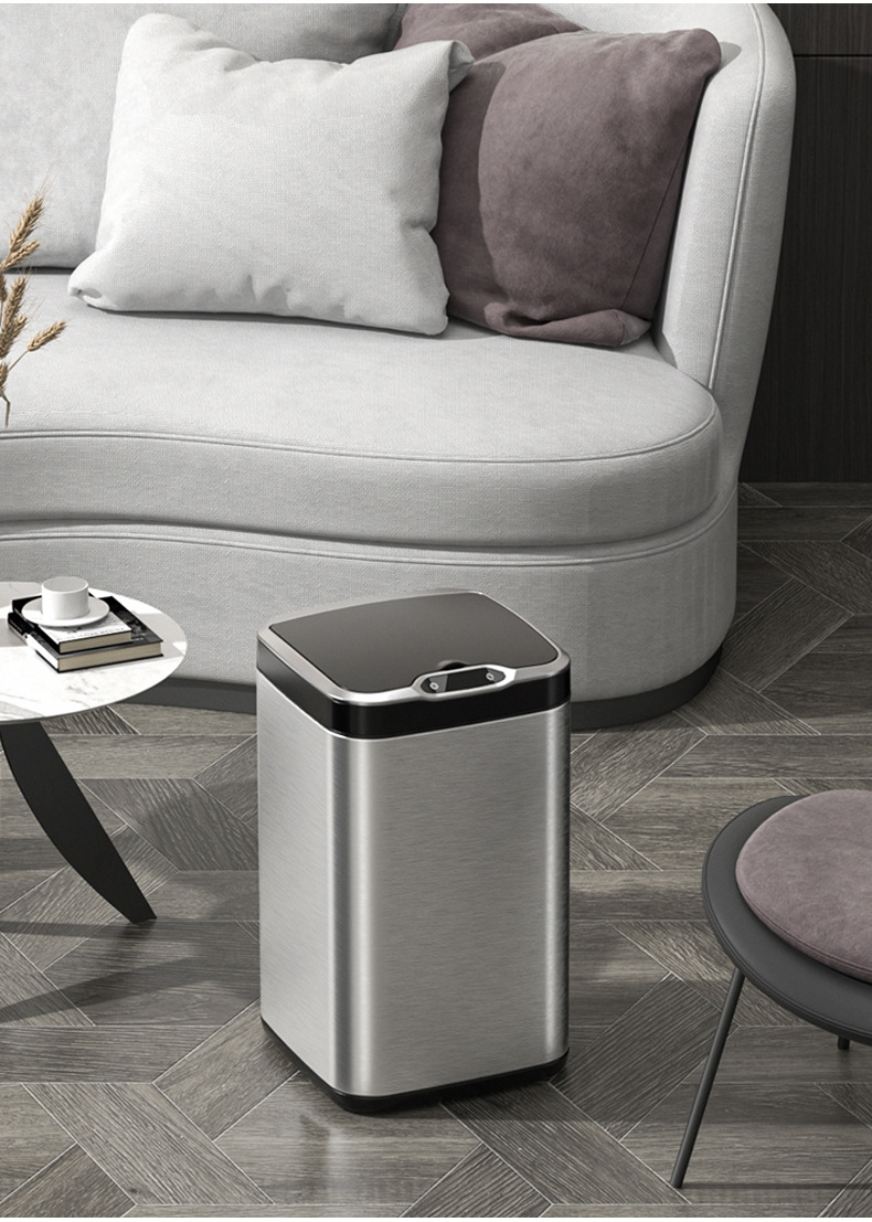 Factory Direct Supply Smart rubbish bin Stainless Steel Induction Trash Can With Best Prices